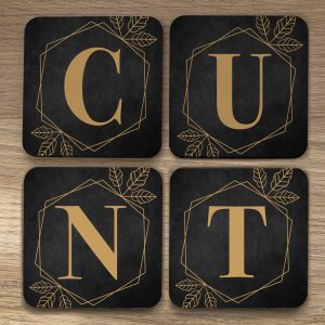 sweary coasters